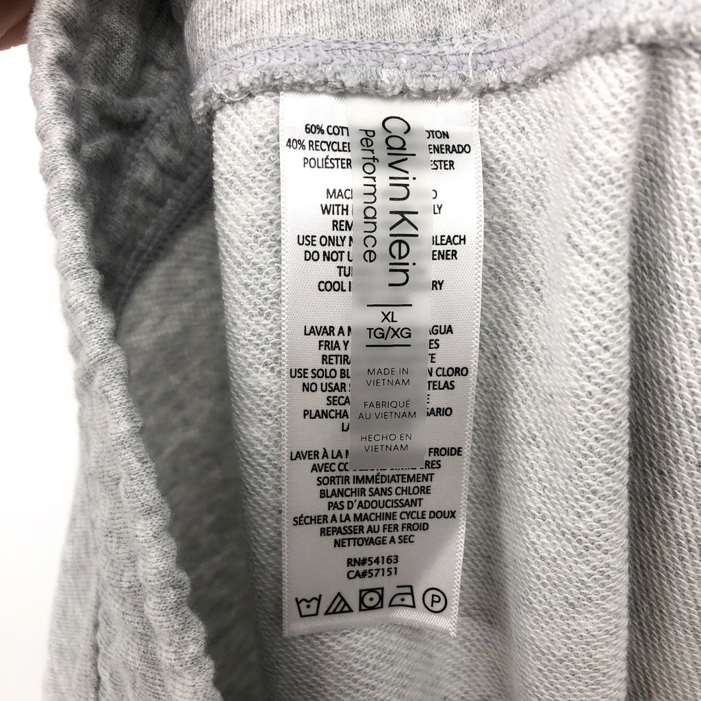 CALVIN KLEIN PERFORMANCE Womens Terry Skirt XL Grey Pull-On Cotton Blend NWT