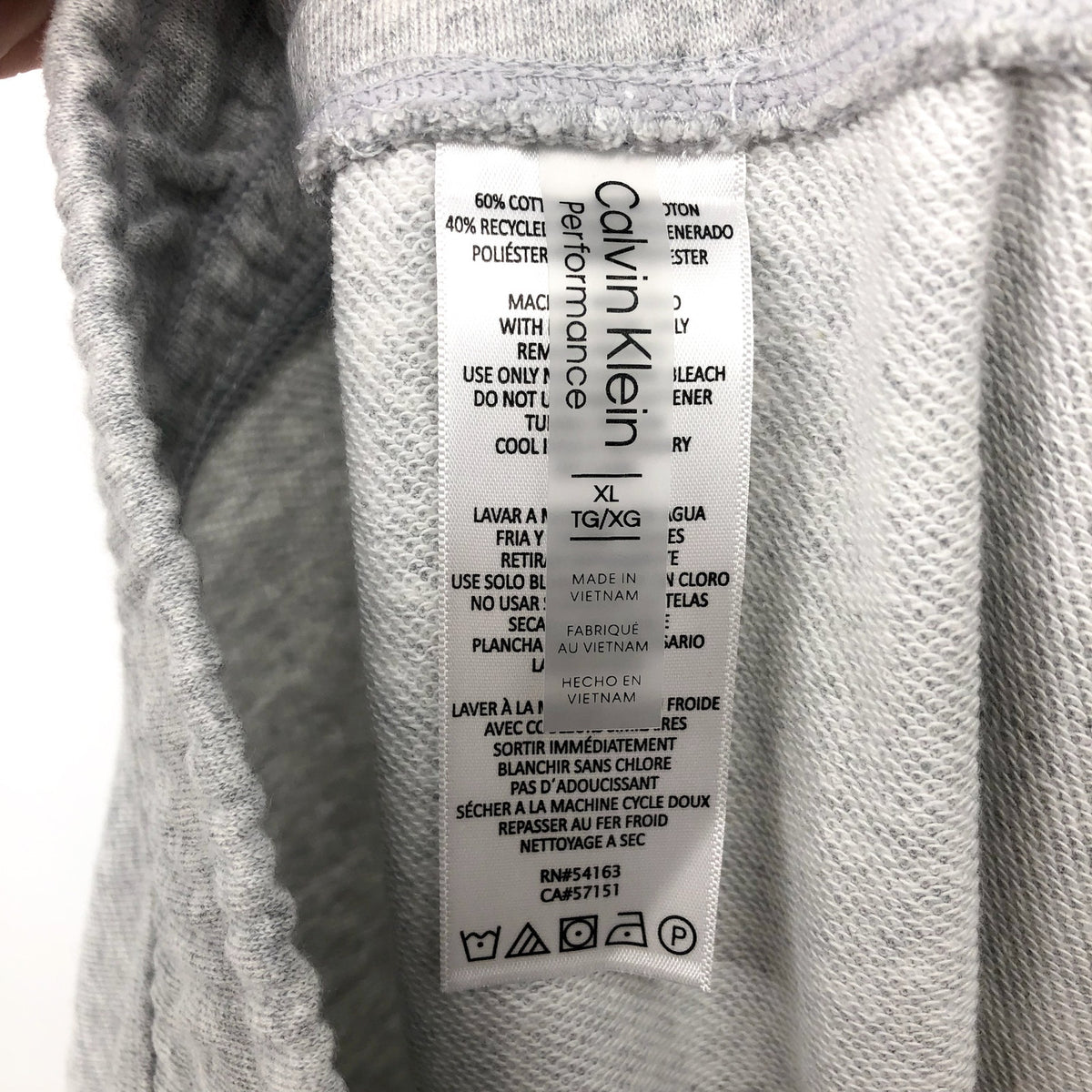 CALVIN KLEIN PERFORMANCE Womens Terry Skirt XL Grey Pull-On Cotton Blend NWT