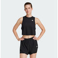 ADIDAS Womens Train Essentials Boxy Workout Tank Top Medium Black White NWT