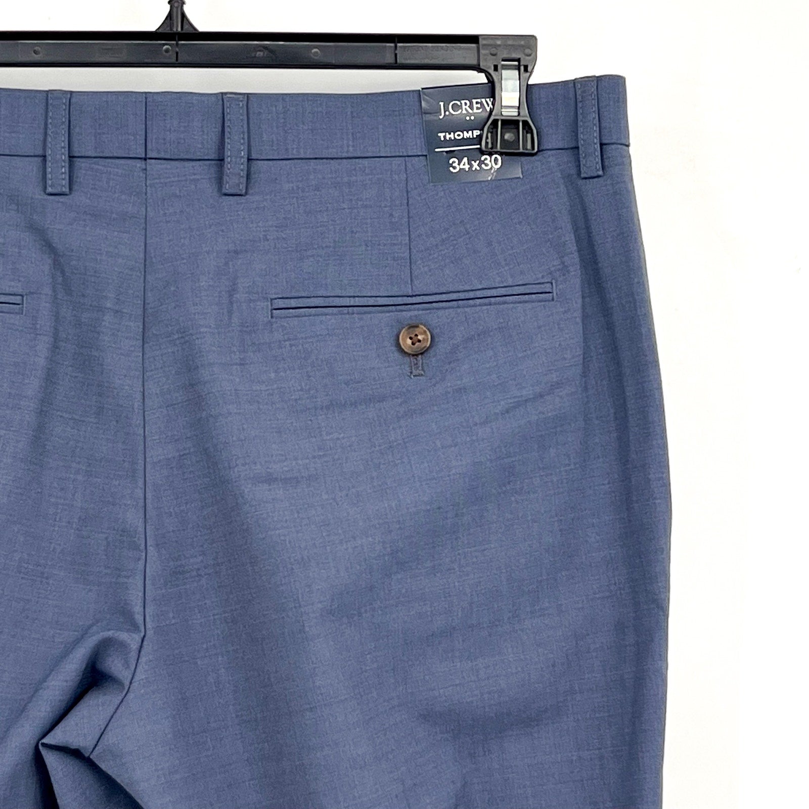 J.CREW Men's Four Season Thompson Dreass Pants 34x30 Blue Wool AP879 NWT