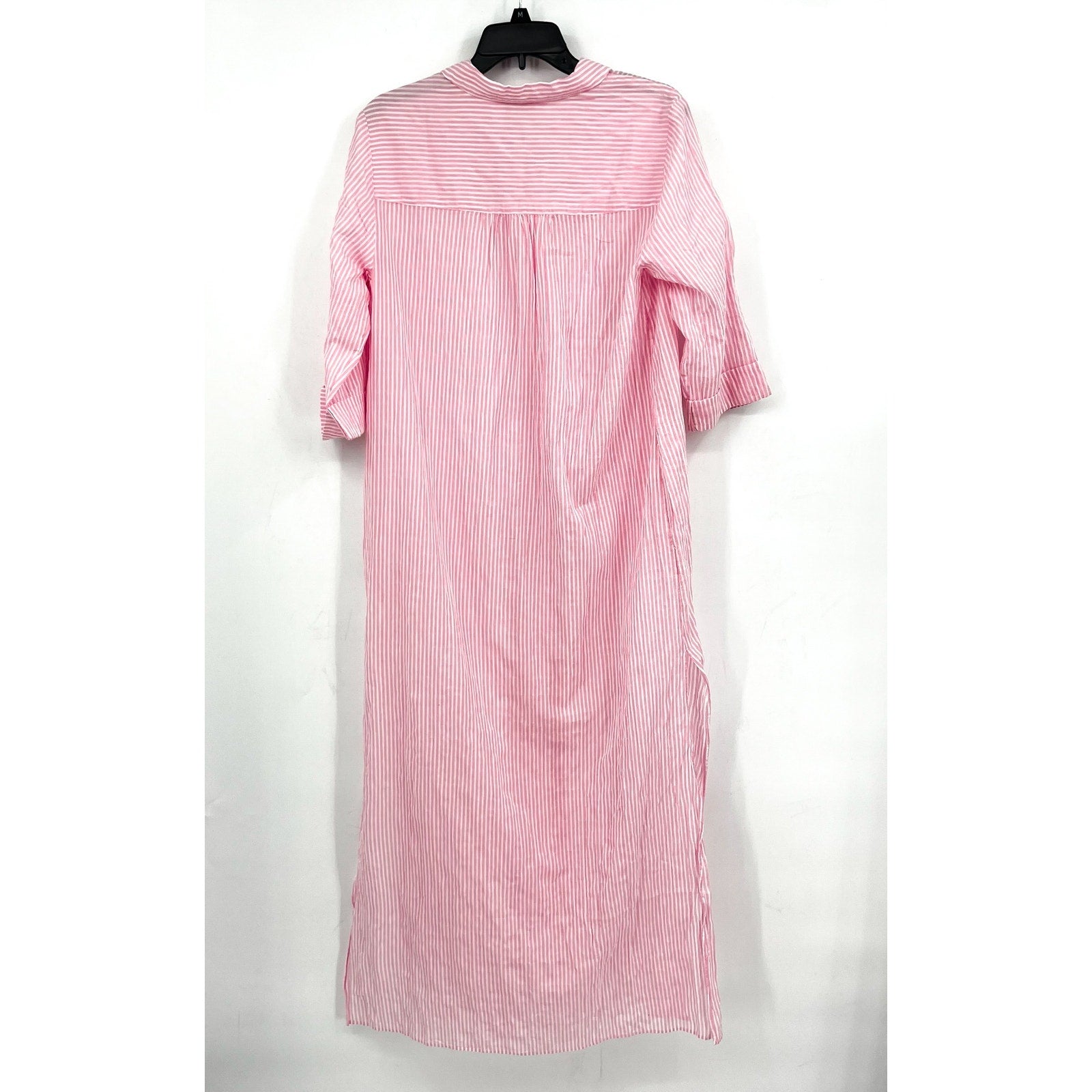 LILLY PULITZER Natalie Maxi Cover-up Dress Medium Conch Shell Pink Stripe NWT