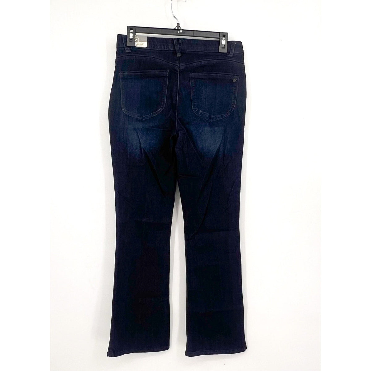 WIT & WISDOM Ab'Solution Itty Bitty Bootcut Jeans Size 8 Very Dark Blue NWT