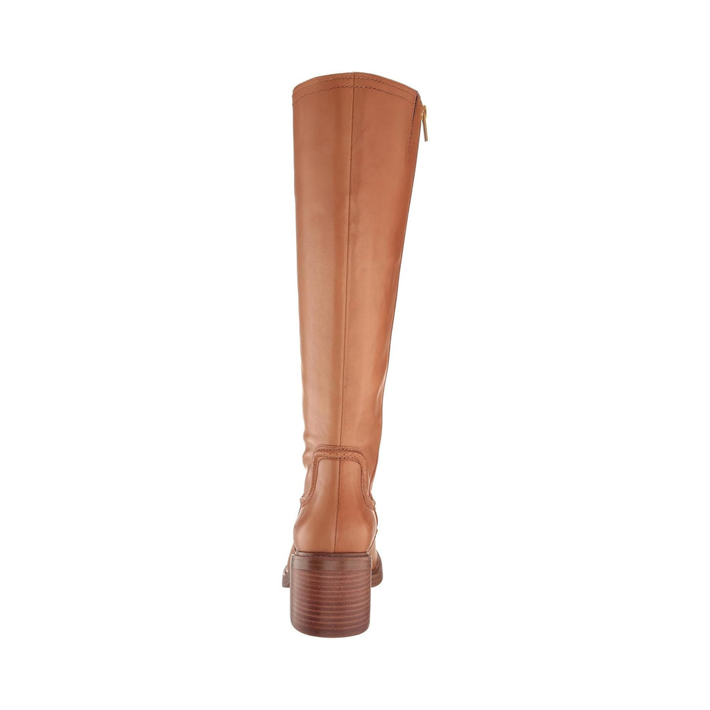 Vince Camuto Womens Vuliann Tall Heeled Boots US 5 M Brown Burnished Leather NIB