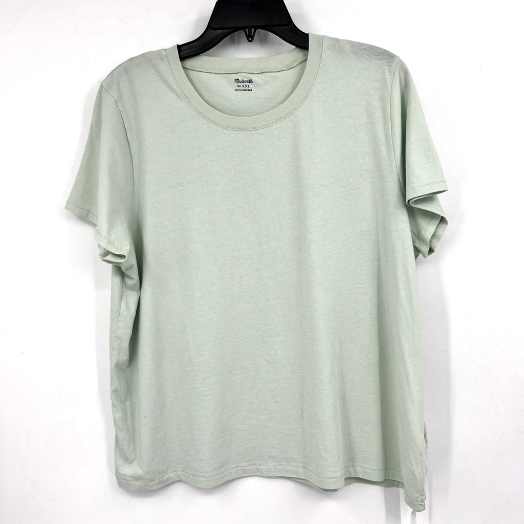 MADEWELL Women's Northside Vintage Tee XXL Green Ice Mint Short Sleeve J8526 NWT
