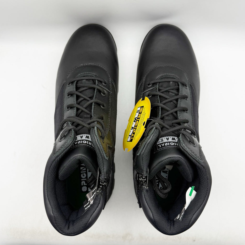 Original S.W.A.T. Mens Classic 6" Boots US 15 Wide Black Side-Zip SR NIB