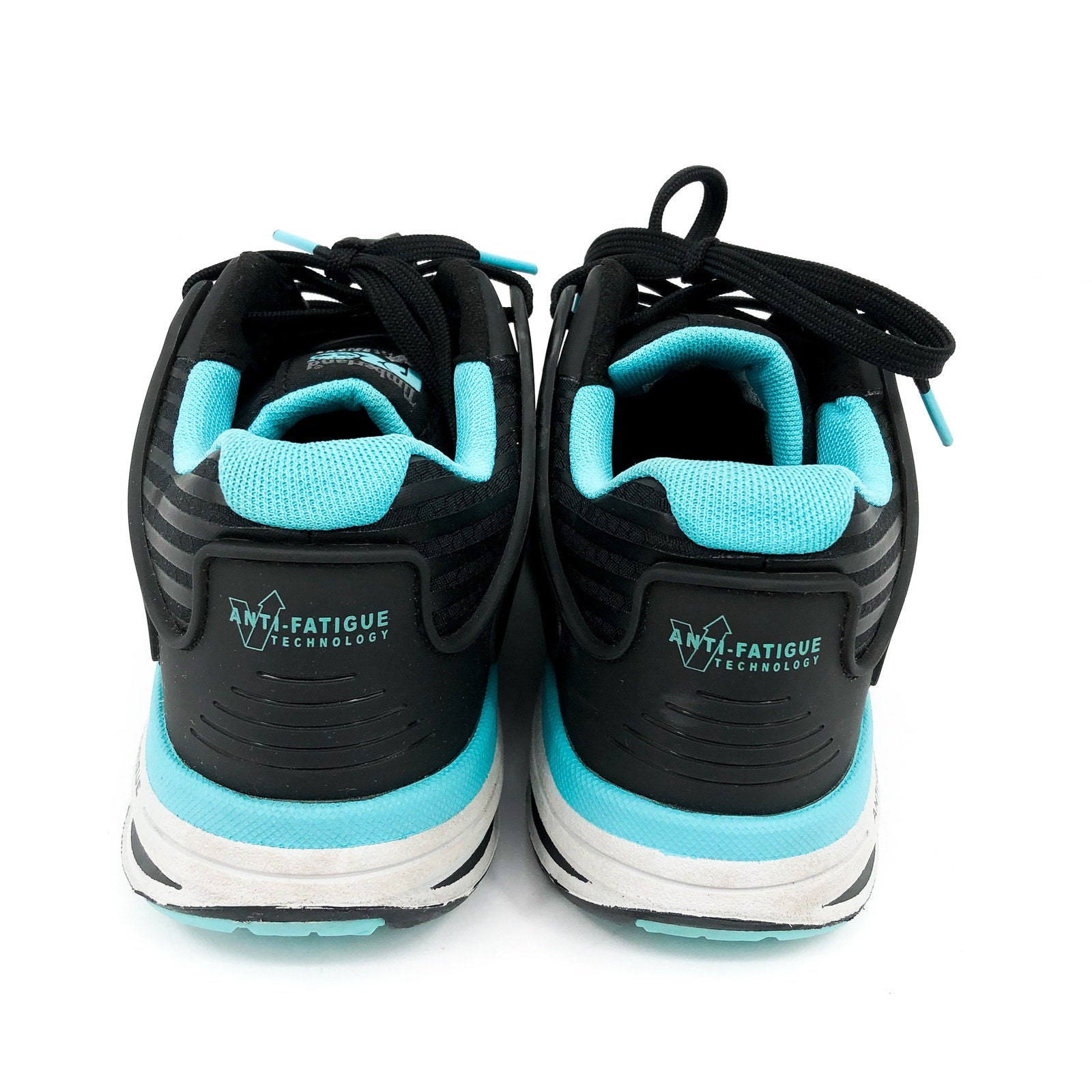 TIMBERLAND Women's PRO Work Sneakers US 6.5 Black Blue Drivetrain Comp-Toe NIB