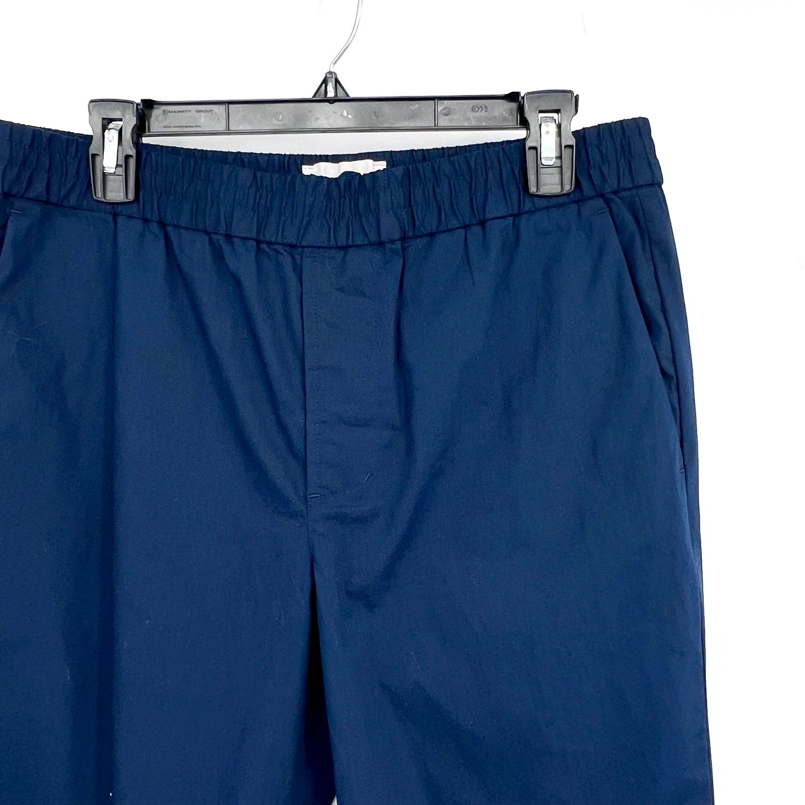 EVERLANE Mens Casual Pants Medium Navy Blue 30" Inseam Cotton Twill Pull-on  NWT
