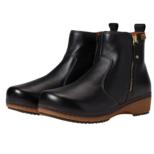 PIKOLINOS Womens Granada W0W-8988 Bootie EU 38 US 7.5-8 Black Leather NIB