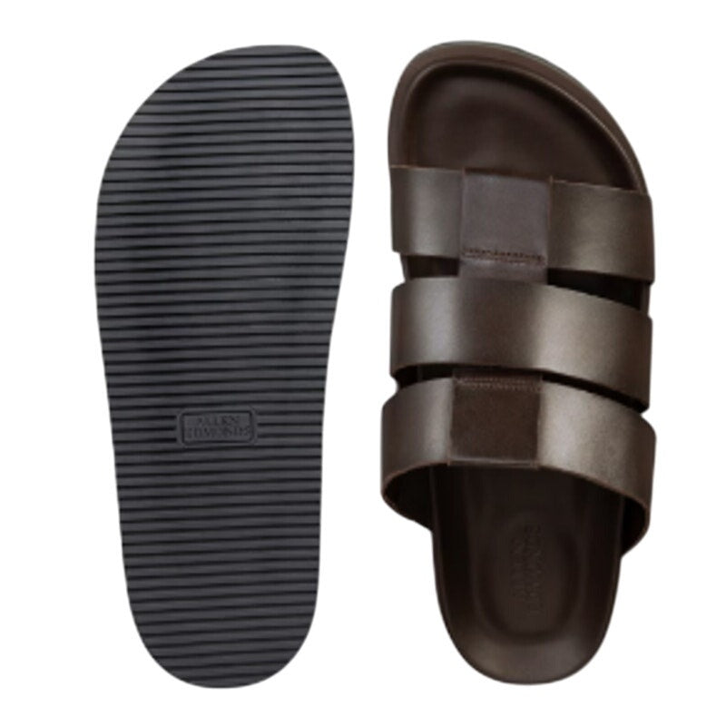 Allen Edmonds Mens Davis Sandals US 9 EU 43 Dark Brown Leather Fisherman NIB