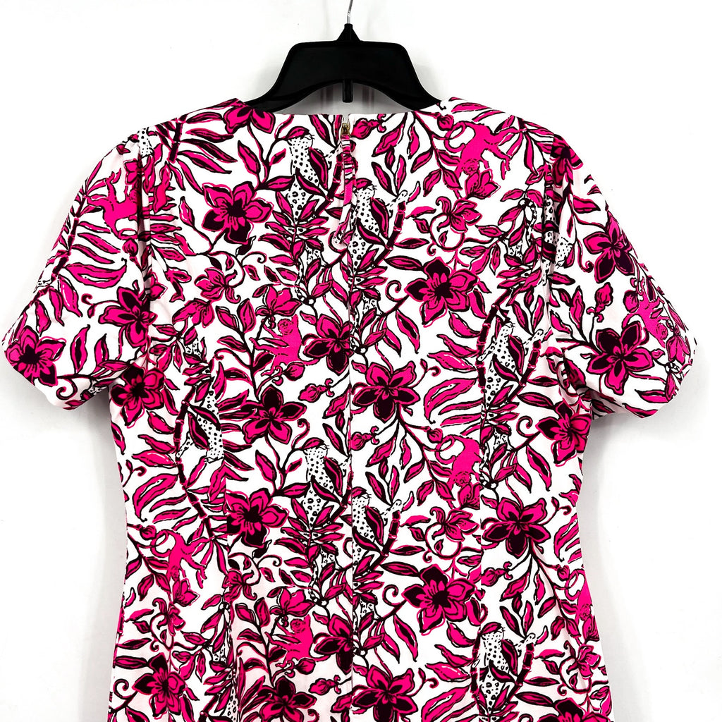 LILLY PULITZER Mila Short Sleeve Dress Size 16 Pink Elderflower Blossom NWT