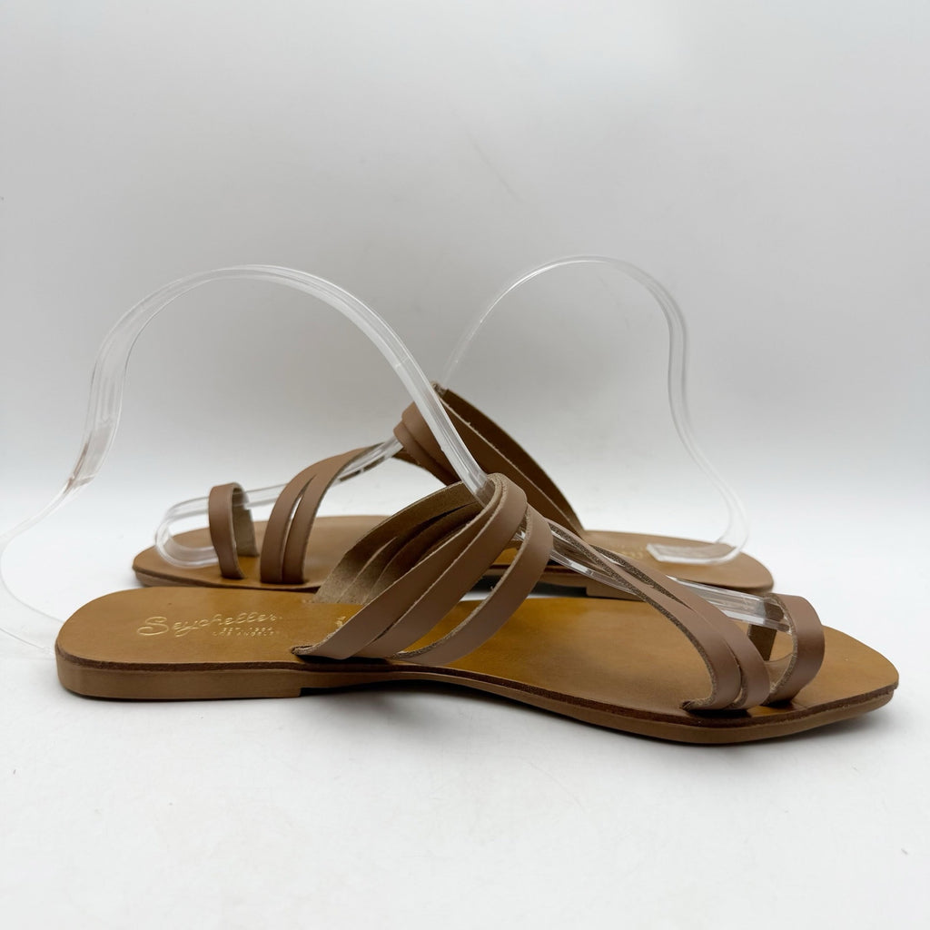 Seychelles Womens Summer Rain Sandals US 7 EU 38 Brown Leather NWOB