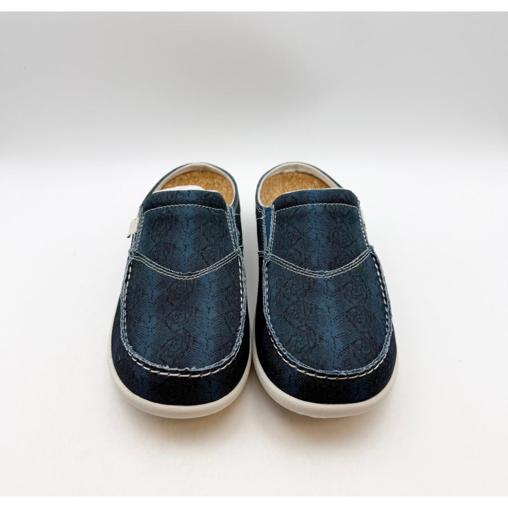 Spenco Womens Siesta Spring Slide Shoe 7.5 Wide Blue Water Resistant Slip On NIB