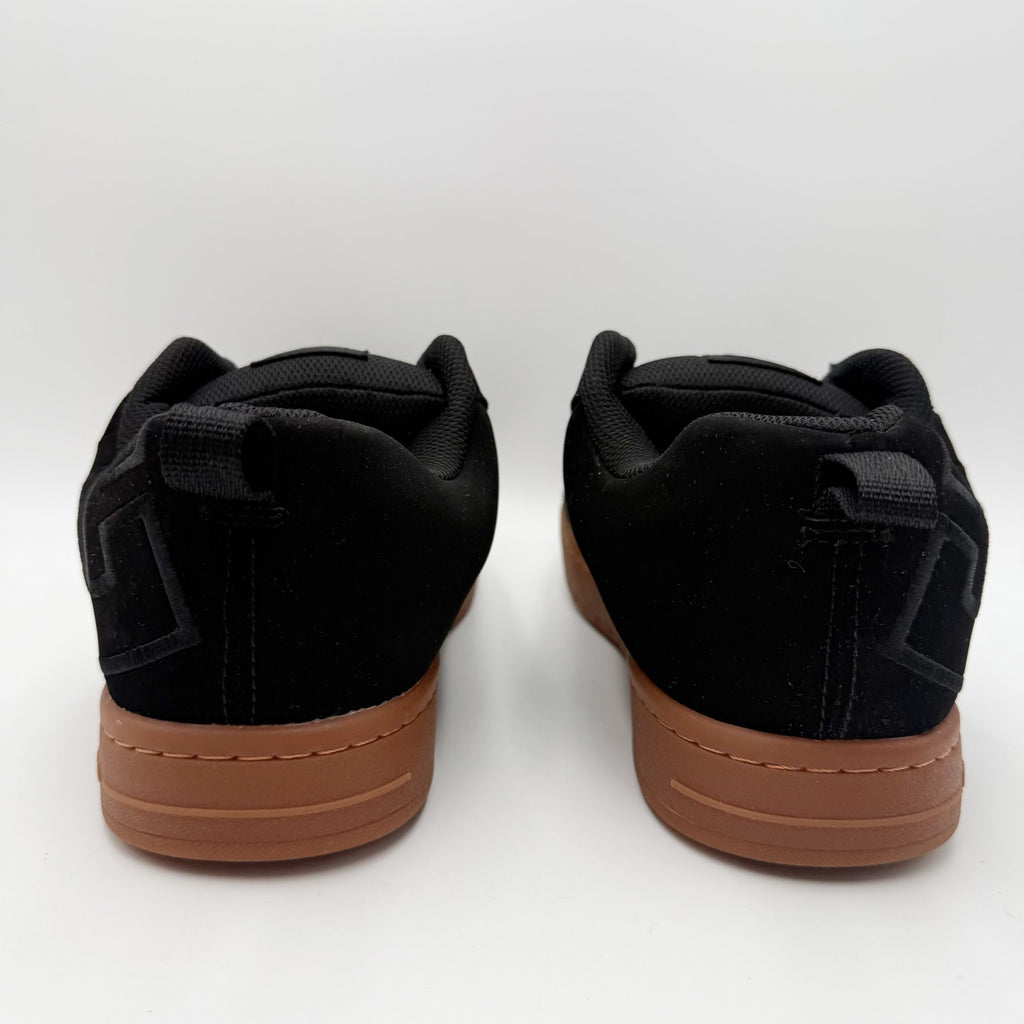 DC Mens Court Graffik Skate Sneakers Size 8 EU 40.5 Black Gum Suede NWOB