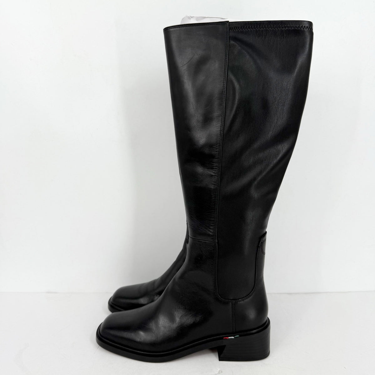 FRANCO SARTO Womens Giselle Knee High Boot Size 10 M EU 41 Black Leather NWOB