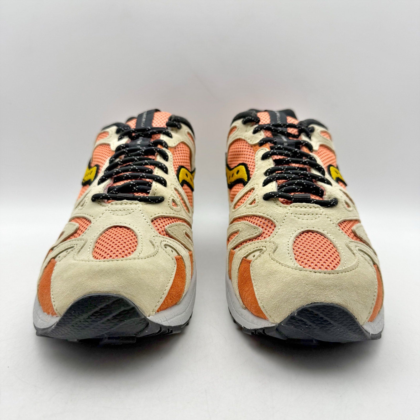 Saucony Mens Grid Azura 2000 Running Sneakers US 8 EU 41 Orange Tan Athletic NIB