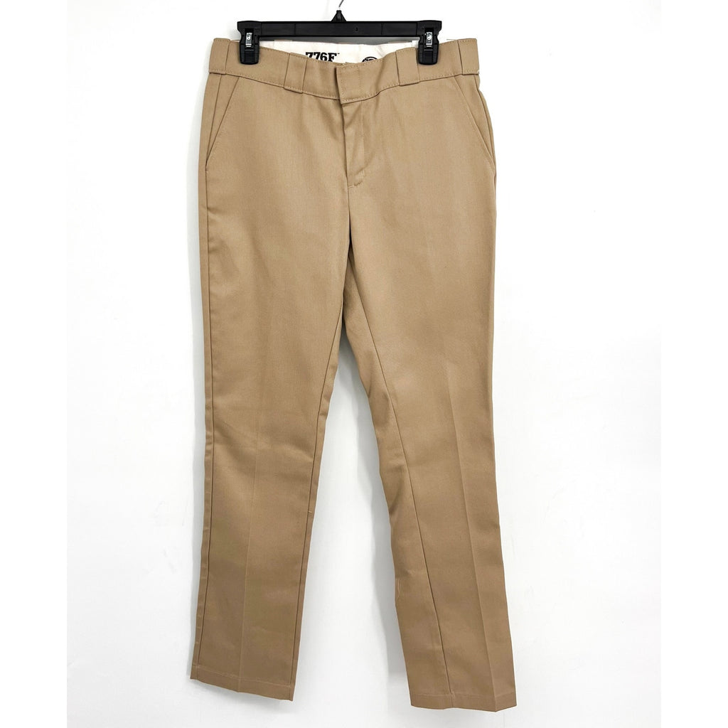 DICKIES Womens 776 Flex Slim Fit Pants Size 4R Tan Desert Sand Stretch Twill NWT