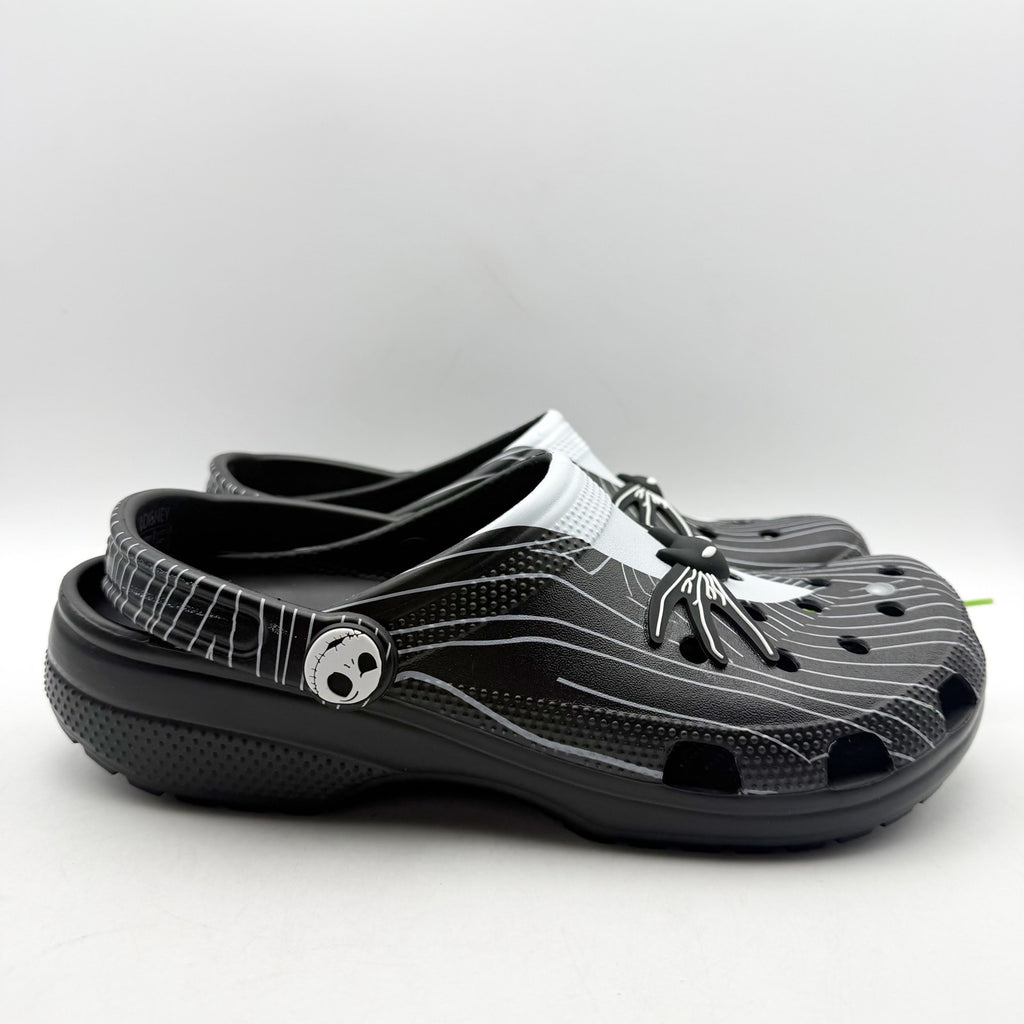 Crocs Classic Clog Mens 11 Jack Skellington Nightmare Before Christmas Black NWT