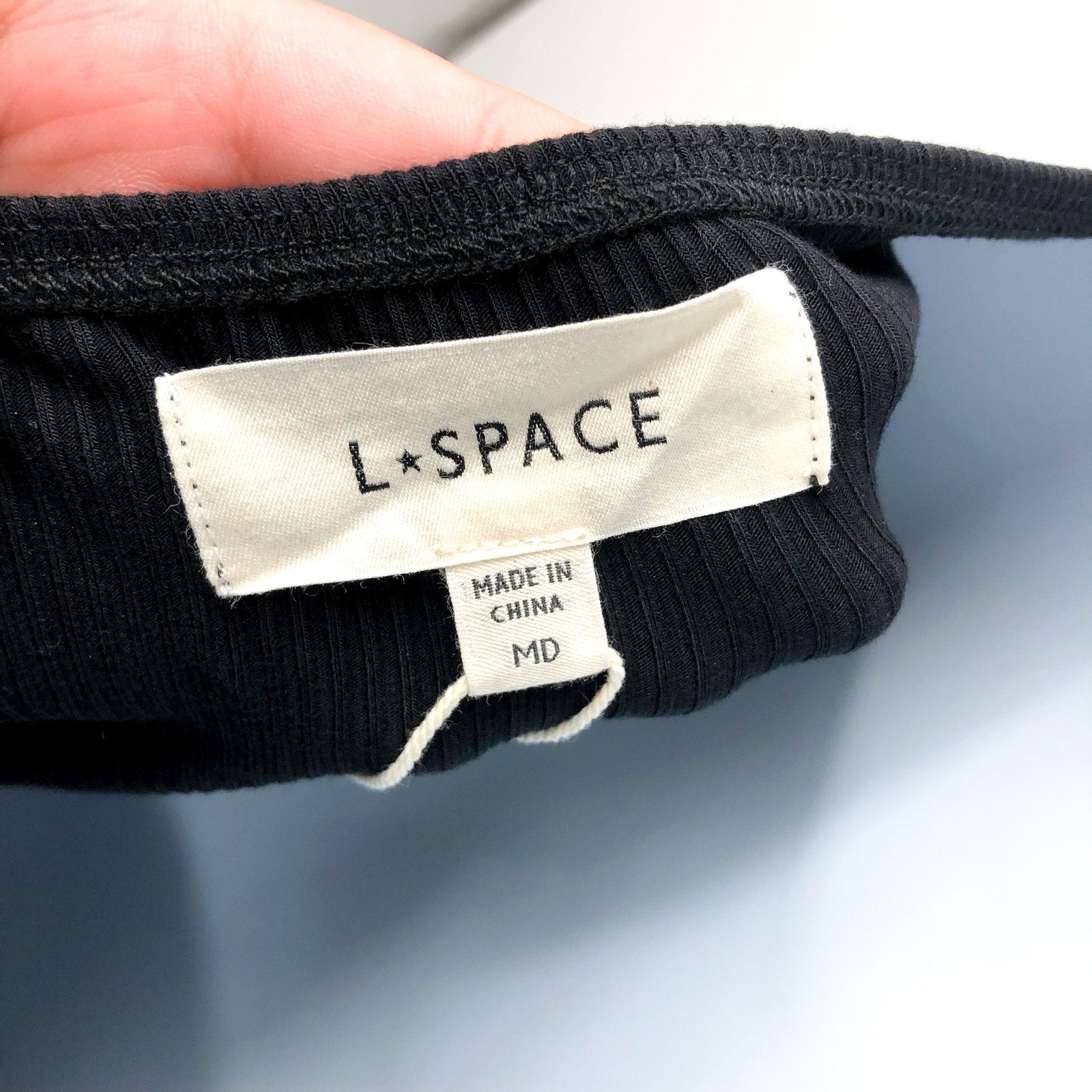 L*SPACE Women's Mara Cutout Maxi Dress Medium Black Square Neck NWT