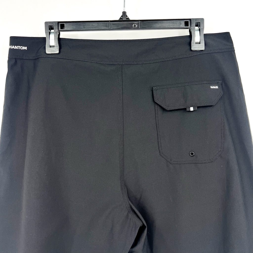 HURLEY Men's Phantom-Eco One & Only Boardshorts Size 34 LARGE Black 18" NWT