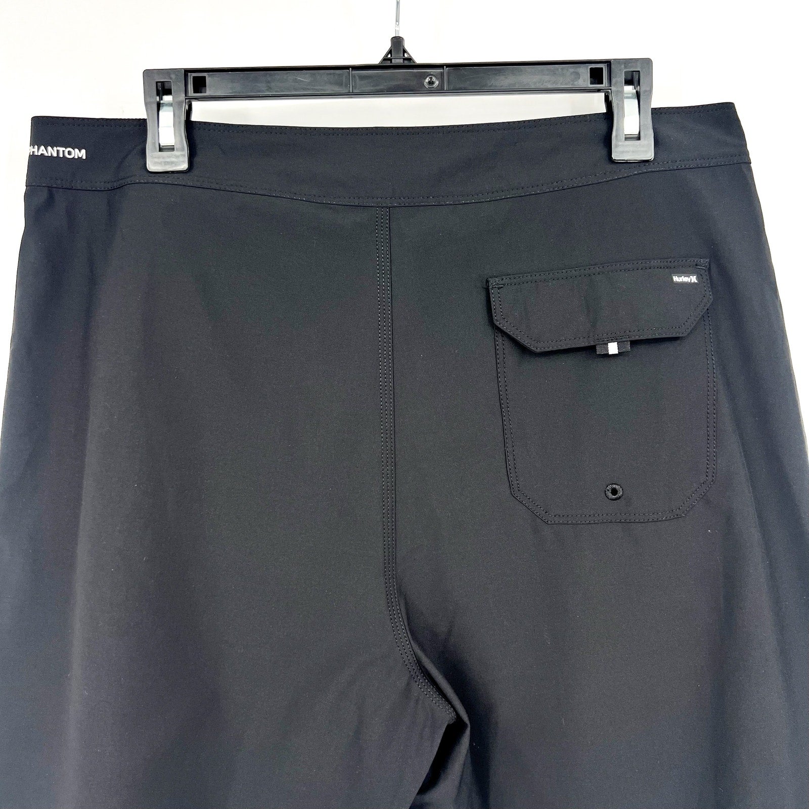 HURLEY Men's Phantom-Eco One & Only Boardshorts Size 34 LARGE Black 18" NWT