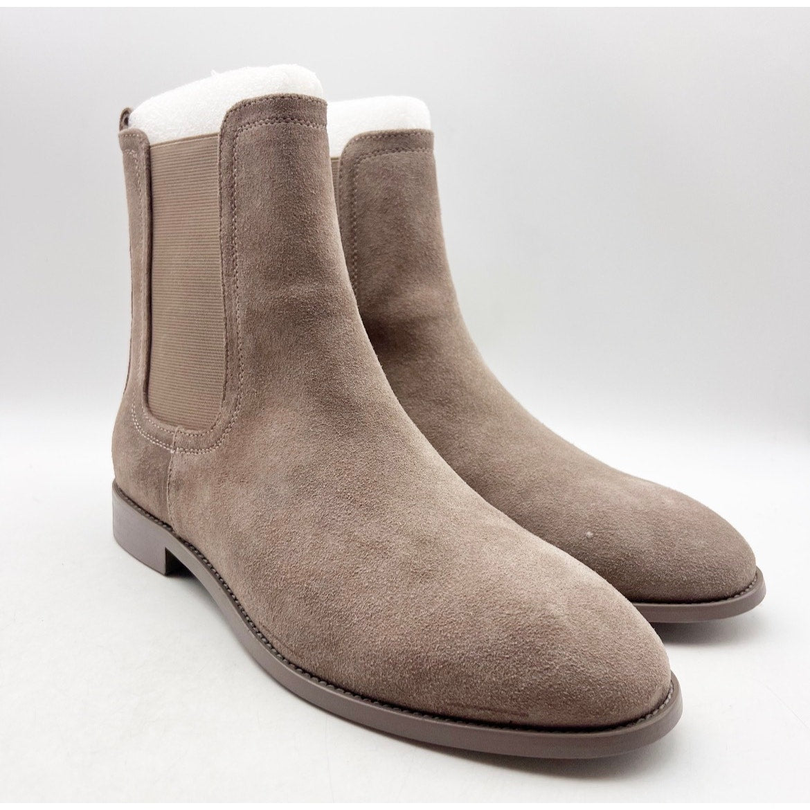 Saint Morta Mens Nomad Chelsea Boots Size 9 EU 43 Taupe Brown Round Toe NIB