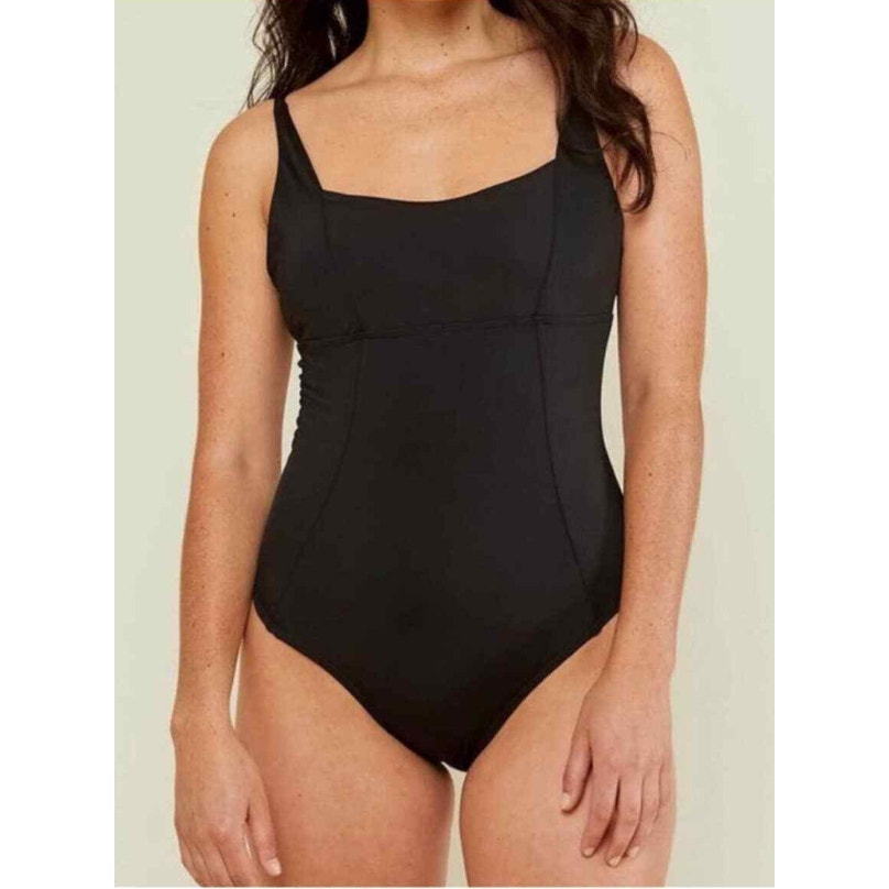 ANDIE SWIM Women's The Havana One Piece Swimsuit Medium Black Square Neck