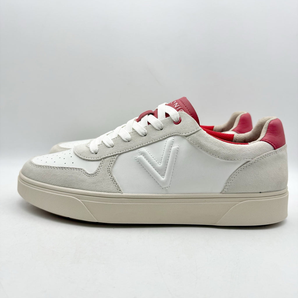 Vionic Womens Kimmie Court Sneakers US 12 M White Red Leather NWOB