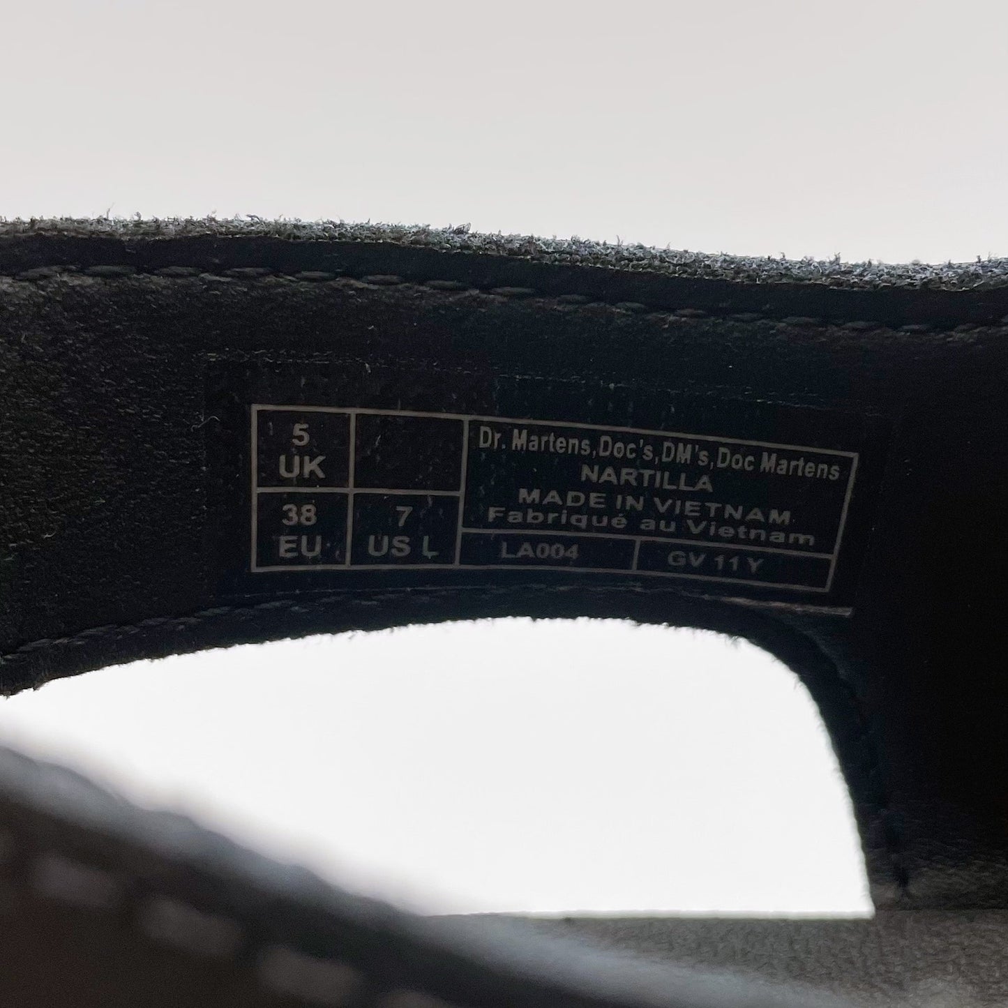 Dr. Marten Women Nartilla Long Platform Strappy Lace Sandal US 7 EU 38 Black NIB