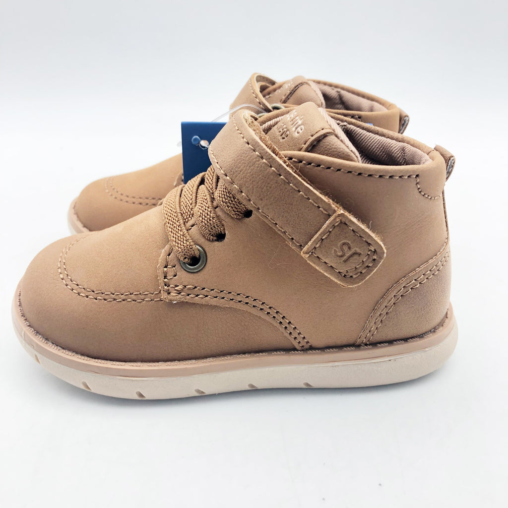 Stride Rite SRT Quinn Hazel Boy Boots Size 5 Brown Kids Shoes NIB