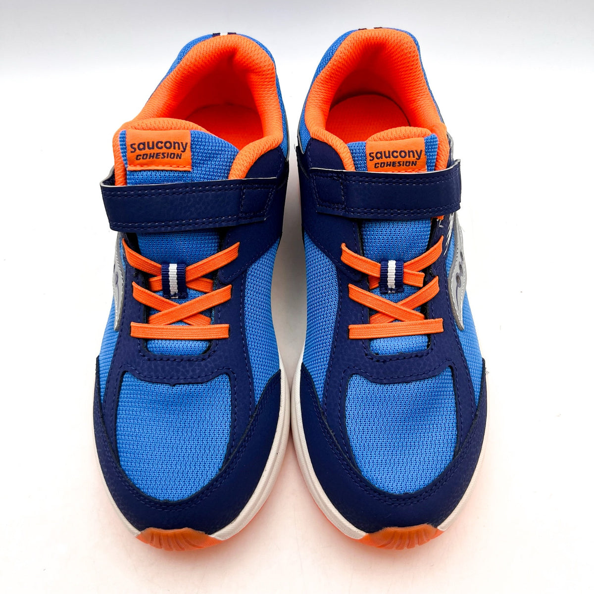 SAUCONY Big Kid's Cohesion KDZ A/C Athletic Shoes Size 6M Blue Orange NWOB