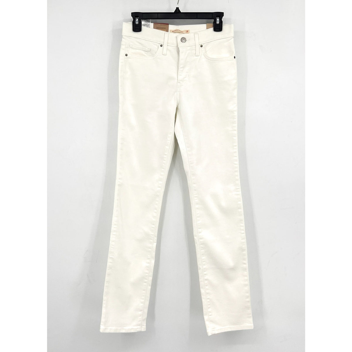 LEVI'S Women's 314 Shaping Straight Jeans 27x32 US 4 Clean White Stretch NWT