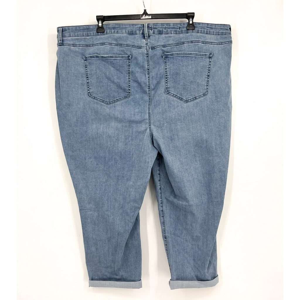 NYDJ Womens Margot Girlfriend Jeans Size 26W PETITE Kingston Blue NWOT