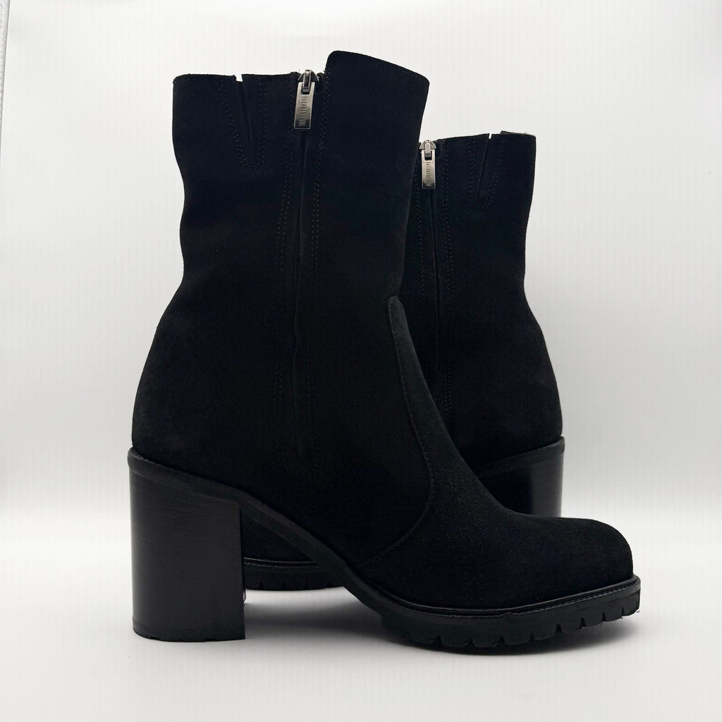 La Canadienne Womens Peppa Ankle Boots US 8 Black Suede NWOB