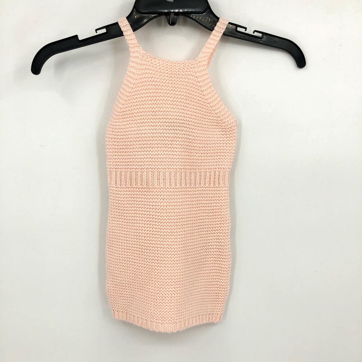 BARDOT Baby Girl Andi Knit Dress 0-3 Months Peach Pink Halter Neck NWT