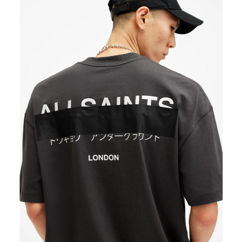 ALLSIANTS Men's Laser Crew T-Shirt Medium Skyline Grey Short Sleeve NWT