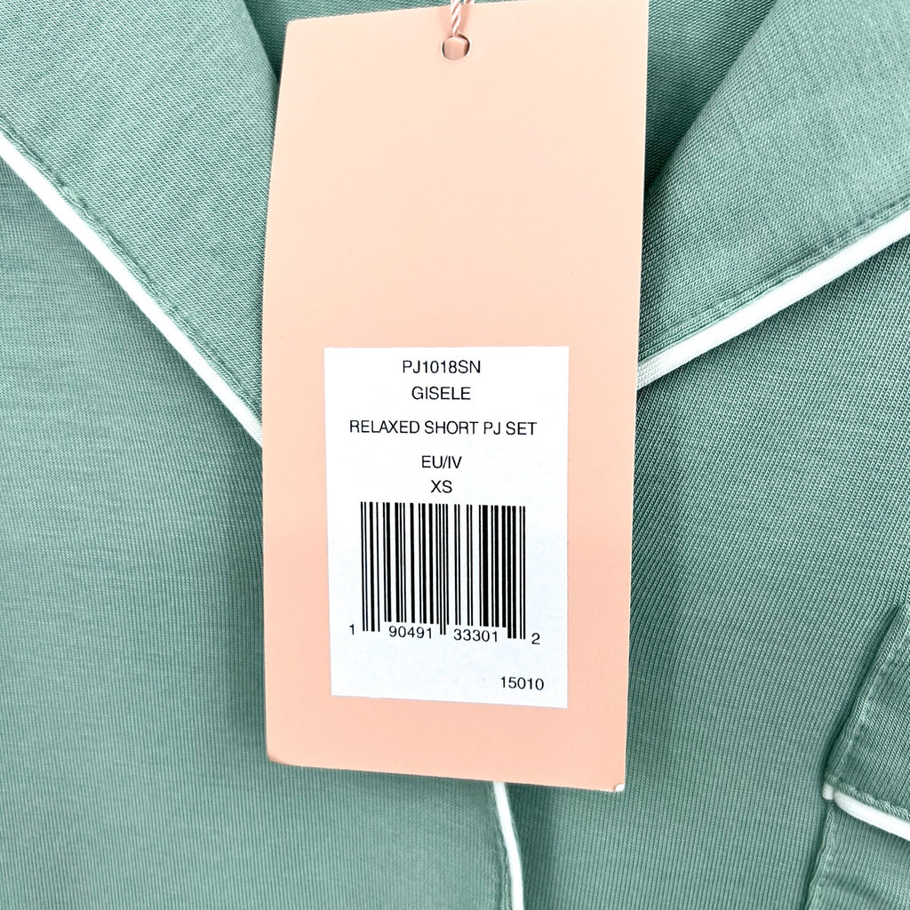 EBERJEY Gisele Relaxed Shorts PJ Set XS Eucalyptus Green TENCEL Modal NWT