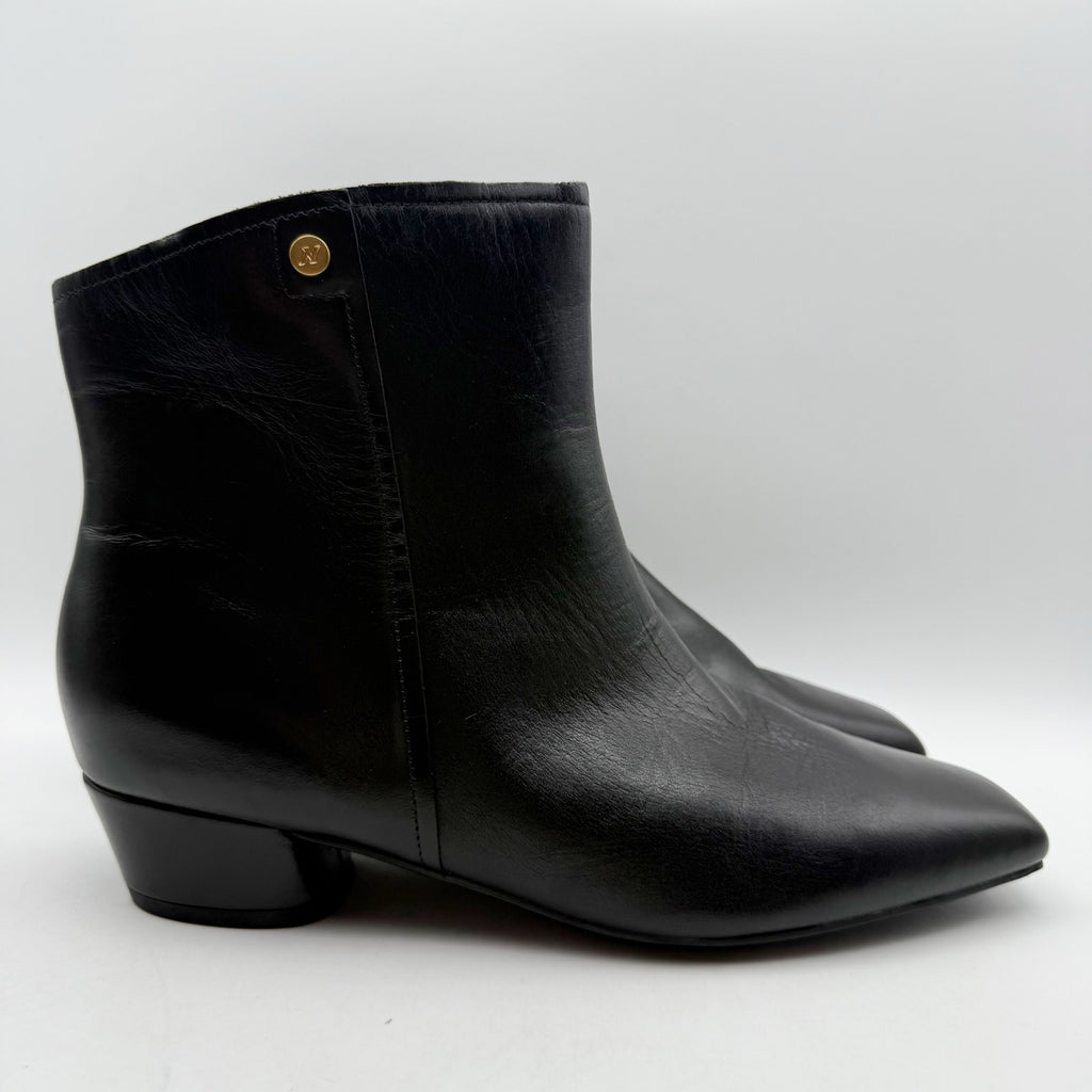 Naturalizer Womens Raffee Ankle Boots US 11 M EU 42 Black Leather Booties NWOB
