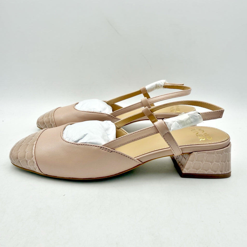 Donald Pliner Womens Reval Pumps Size 6.5 Pink Leather Heels Slingback NIB