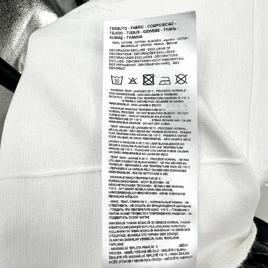 ARMANI EXCHANGE Men's Jacquard Short Sleeve Polo Shirt Large White 1116 NWT