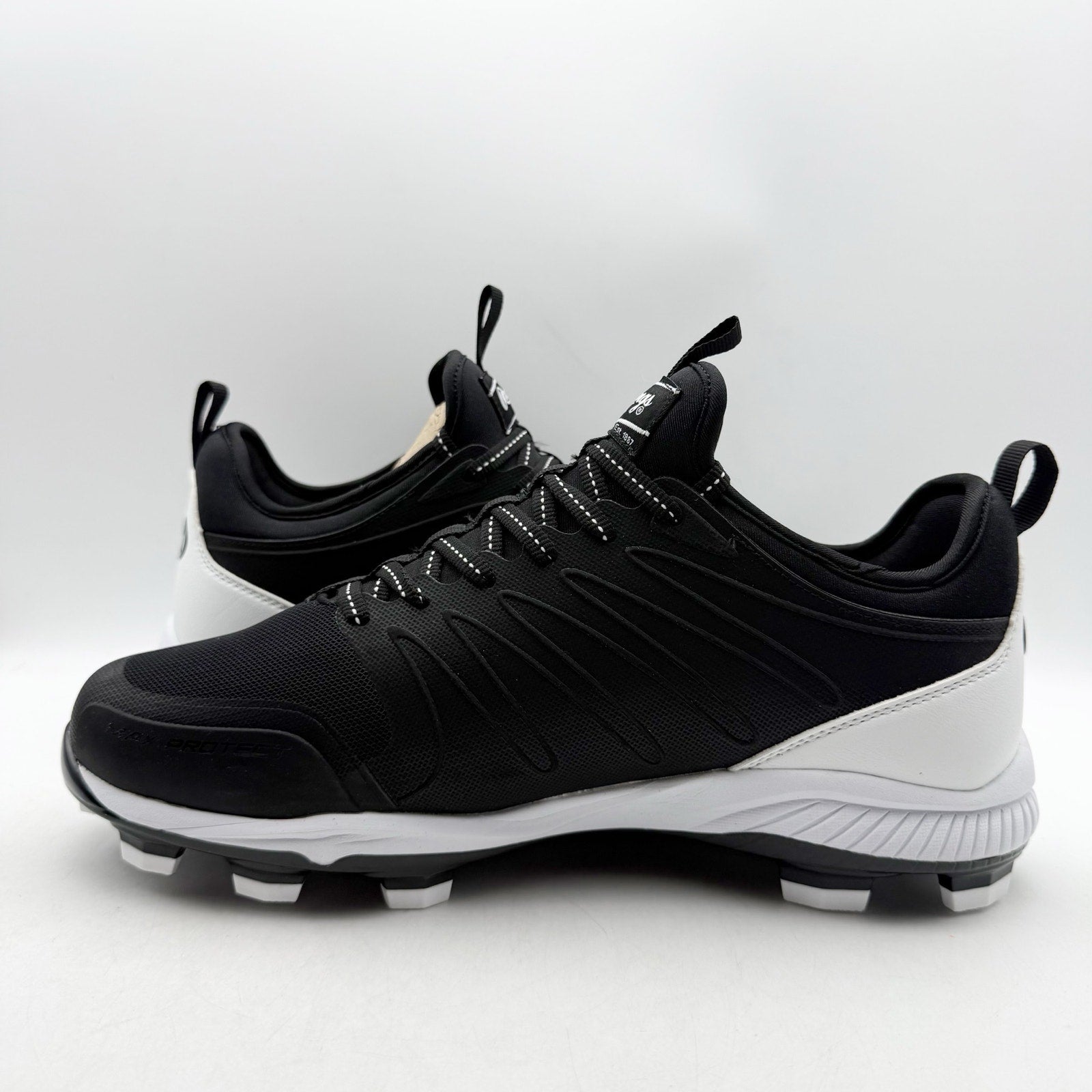 Rawlings Mens Roster 174931 Baseball Cleats Size 8 Black White NWOB