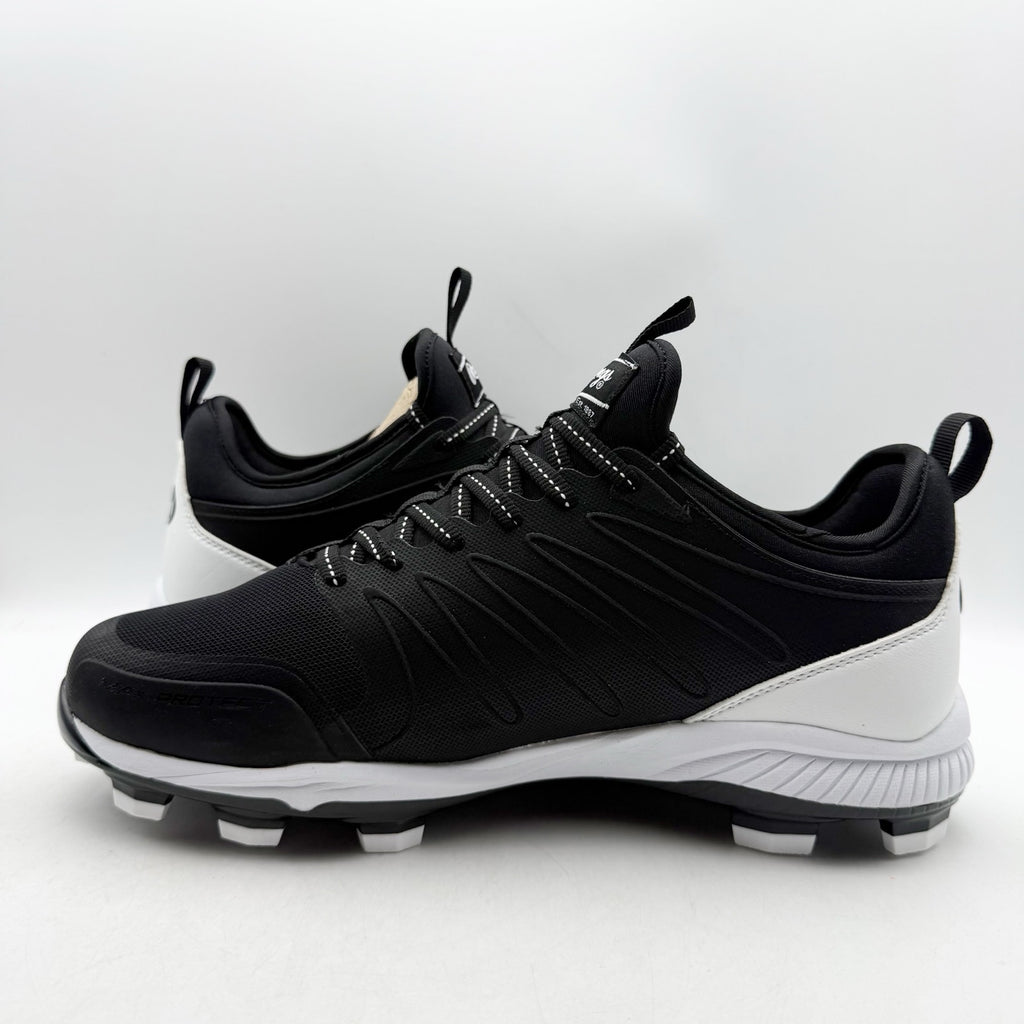 Rawlings Mens Roster 174931 Baseball Cleats Size 8 Black White NWOB