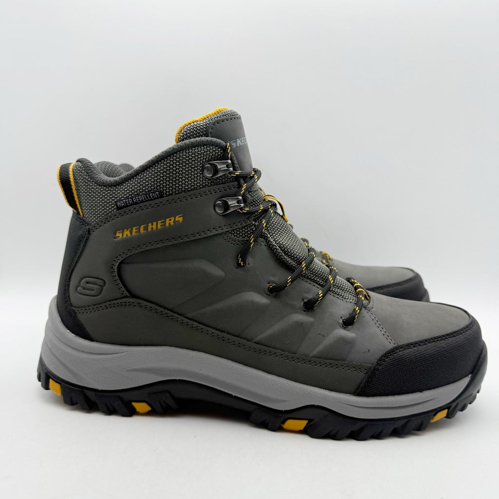 Skechers Mens Relment Daggett Hiking Boots US 9 Grey Water Repellent NIB