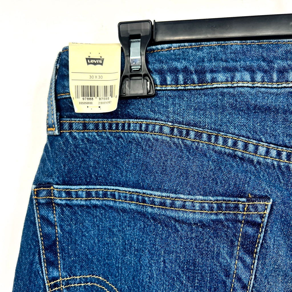 Levi's Men's 505 Regular Fit Jeans 30X30 Dark Blue Wash 00505-0000 NWT