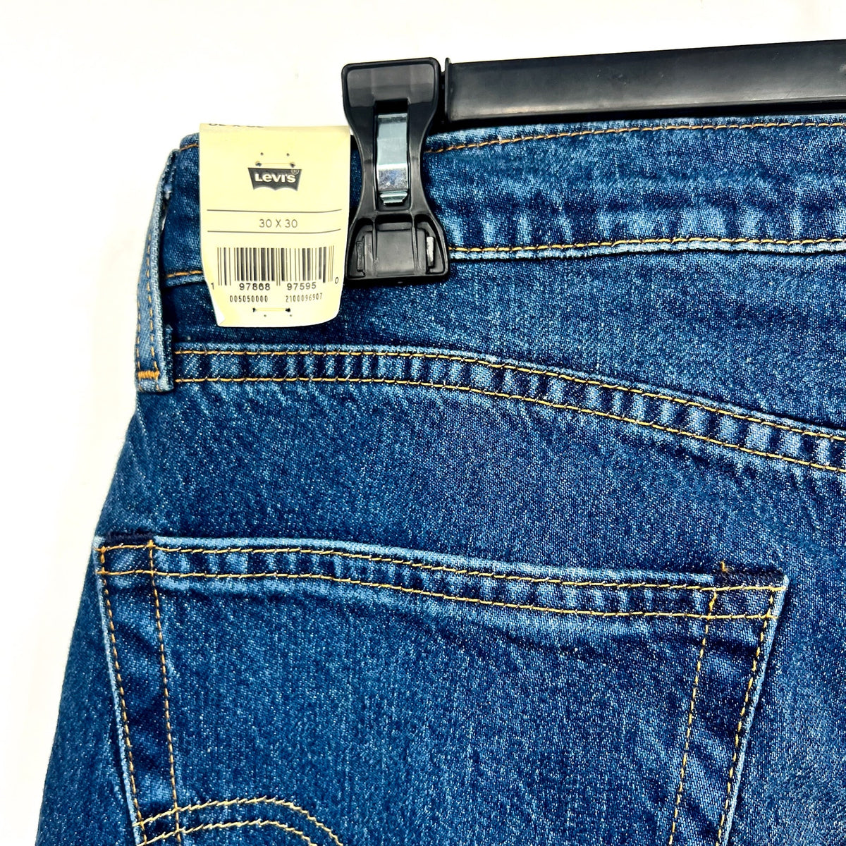 Levi's Men's 505 Regular Fit Jeans 30X30 Dark Blue Wash 00505-0000 NWT