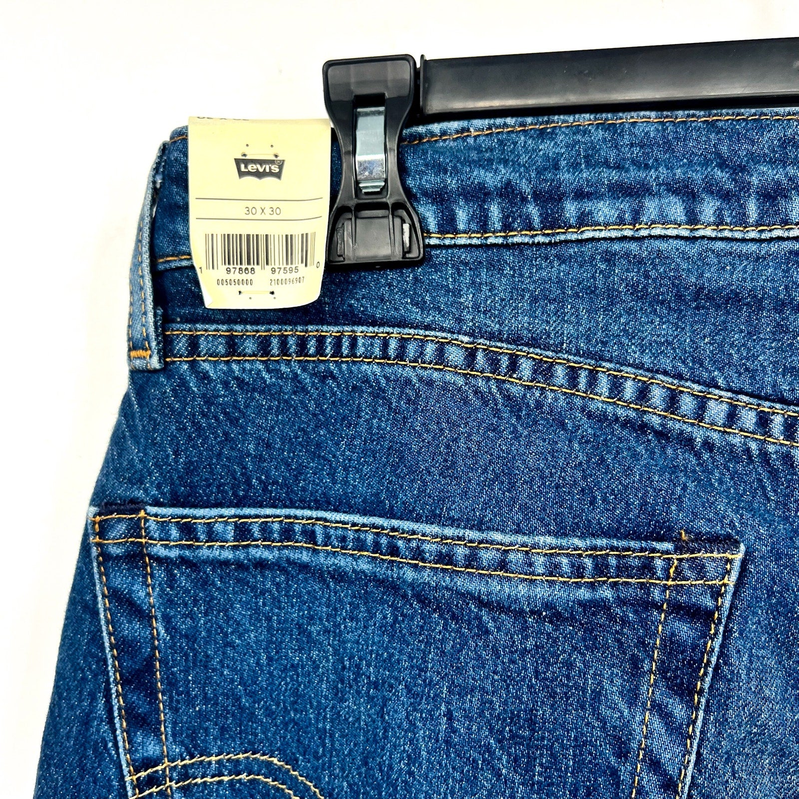 Levi's Men's 505 Regular Fit Jeans 30X30 Dark Blue Wash 00505-0000 NWT