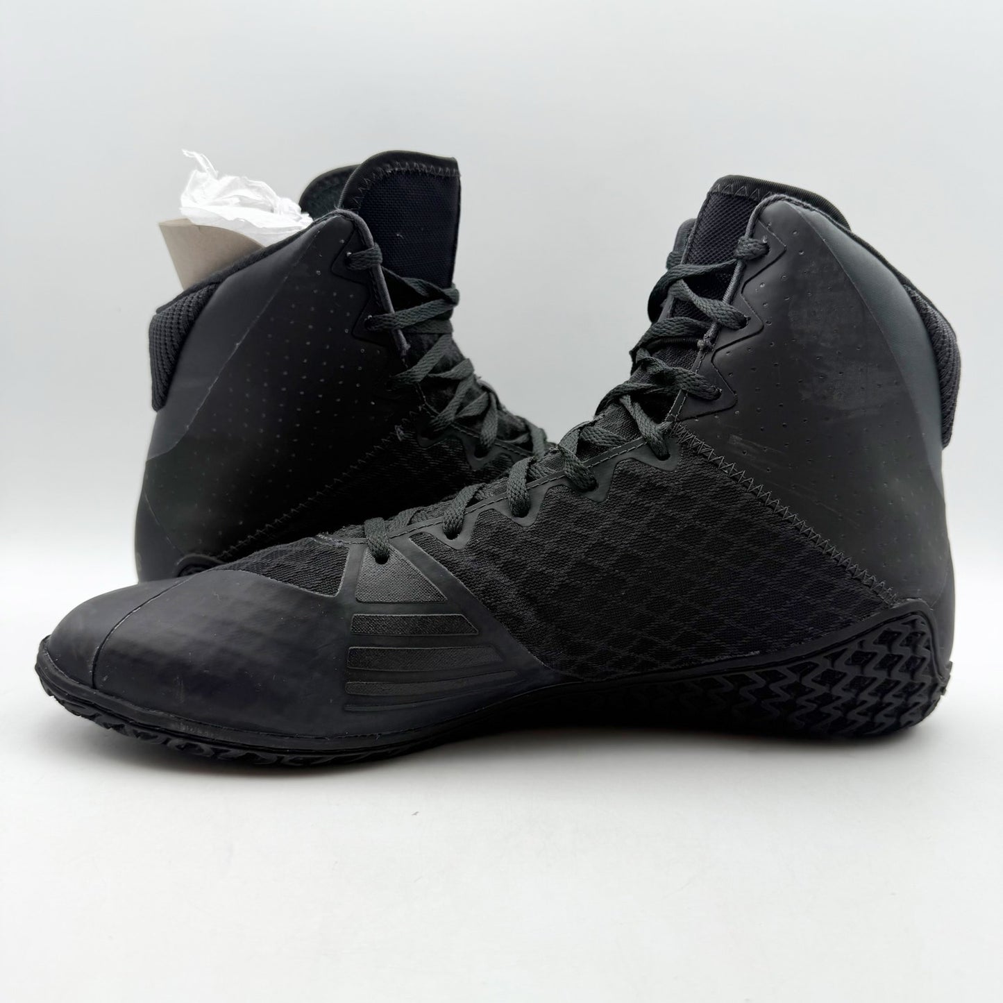 Adidas Mens Mat Wizard 4 Wrestling Shoes US 11 Black Grey Athletic NIB