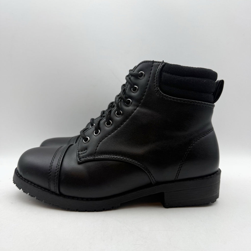 LaForst Womens Combat Ankle Boots US 8 US 38 Black Slip Resistant NWOB