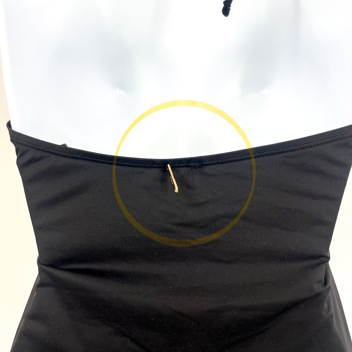 LAUREN RALPH LAUREN High Neck One-Piece Swimsuit 8 Black Beach Club Solids NWT