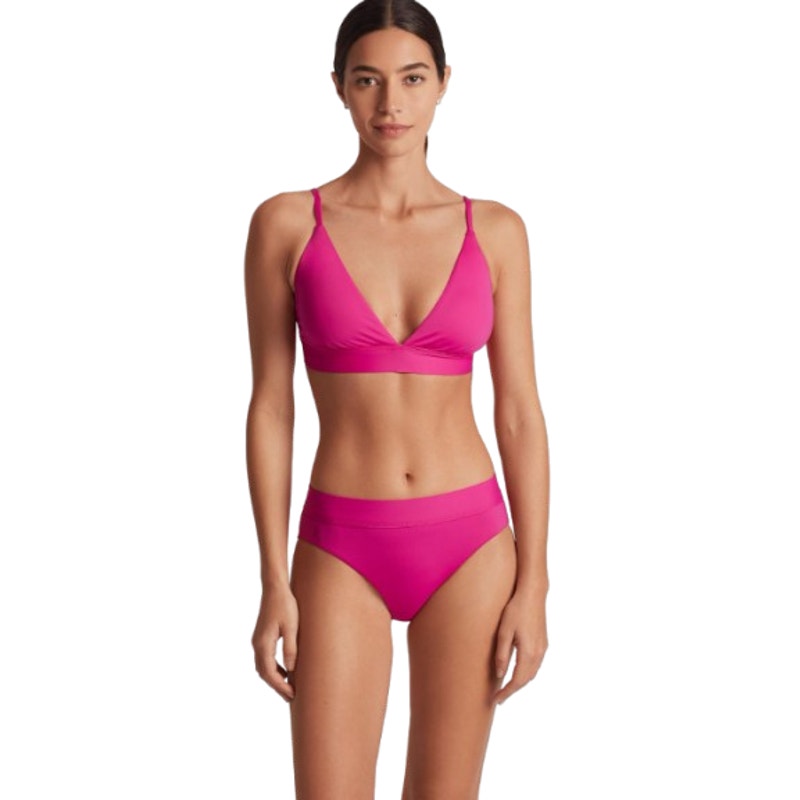 LAUREN RALPH LAUREN Classic Band Hipster Bikini Bottom Size 6 Freesia Pink NWT
