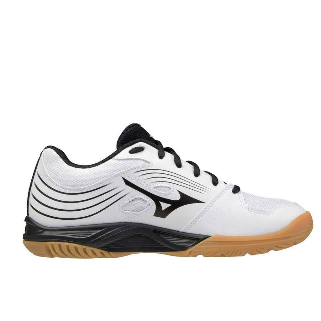 MIZUNO Womens Cyclone Speed 3 Volleyball Shoe Size 9.5 White Black Lace Up NWOB